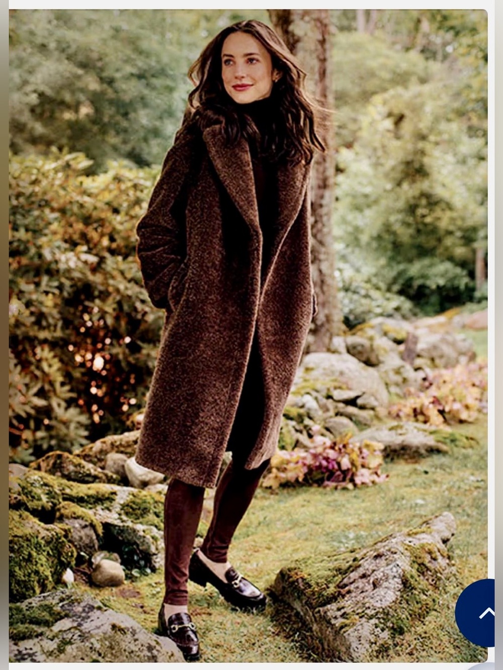 J. McLaughlin Kenyon Oversized Long Teddy Coat - Brown size Small